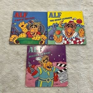 3 Alf the TV show Kids books vintage 1987